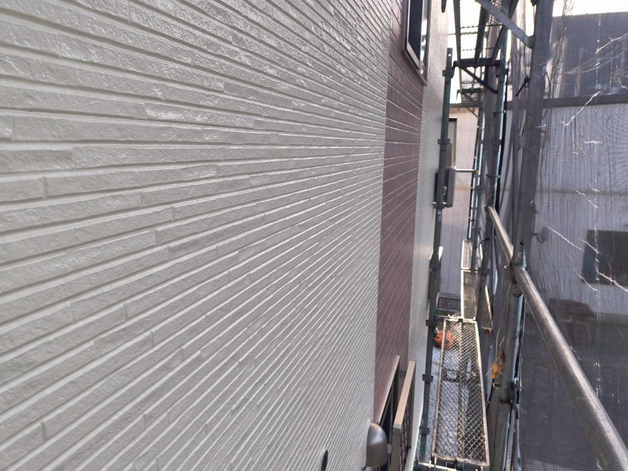 塗装完了し艶が蘇ったサイディング